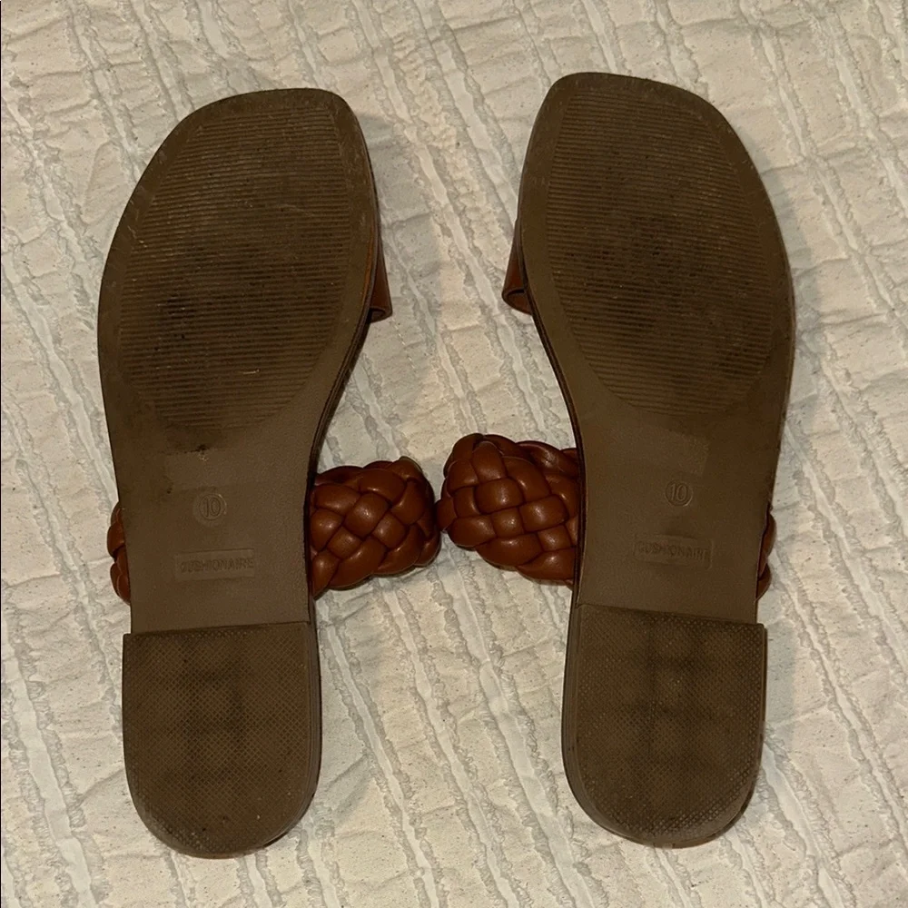 Brown Braided Slide Sandals - Picture 3 of 4